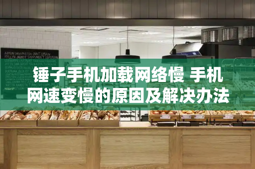 锤子手机加载网络慢 手机网速变慢的原因及解决办法-第1张图片-星选测评