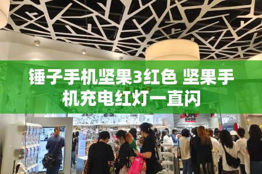 锤子手机坚果3红色 坚果手机充电红灯一直闪