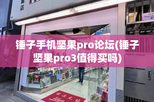 锤子手机坚果pro论坛(锤子坚果pro3值得买吗)-第1张图片-星选测评