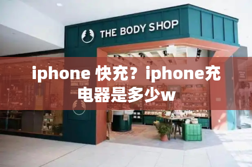 iphone 快充？iphone充电器是多少w