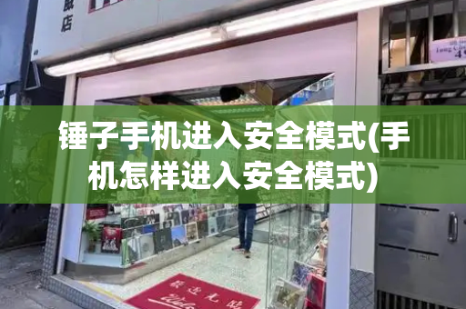 锤子手机进入安全模式(手机怎样进入安全模式)-第1张图片-星选测评