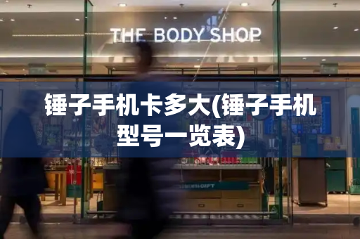 锤子手机卡多大(锤子手机型号一览表)