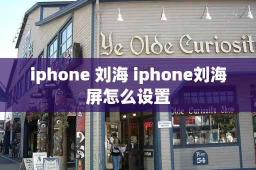 iphone 刘海 iphone刘海屏怎么设置-第1张图片-星选测评