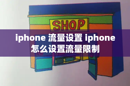 iphone 流量设置 iphone怎么设置流量限制
