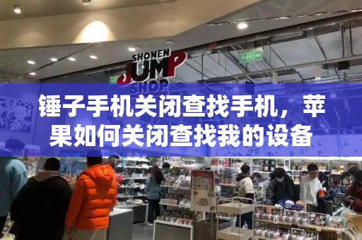 锤子手机关闭查找手机，苹果如何关闭查找我的设备