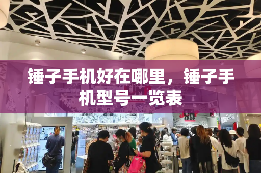 锤子手机好在哪里，锤子手机型号一览表