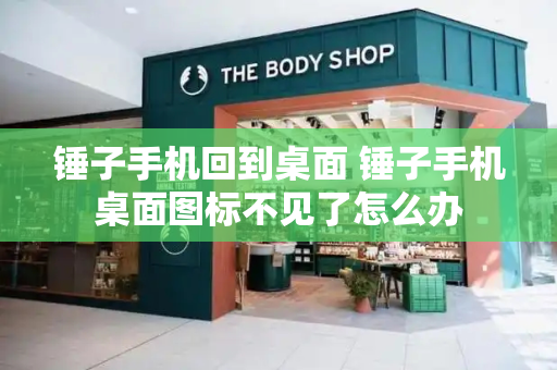 锤子手机回到桌面 锤子手机桌面图标不见了怎么办