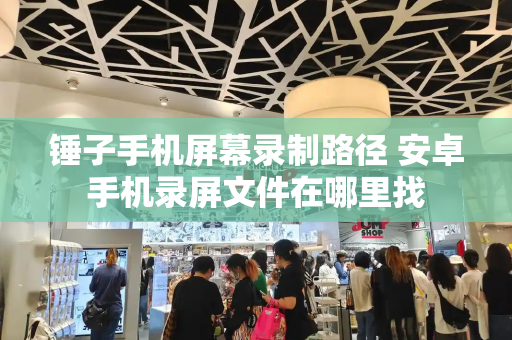 锤子手机屏幕录制路径 安卓手机录屏文件在哪里找