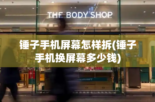 锤子手机屏幕怎样拆(锤子手机换屏幕多少钱)-第1张图片-星选测评