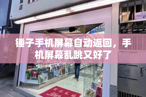 锤子手机屏幕自动返回，手机屏幕乱跳又好了-第1张图片-星选测评
