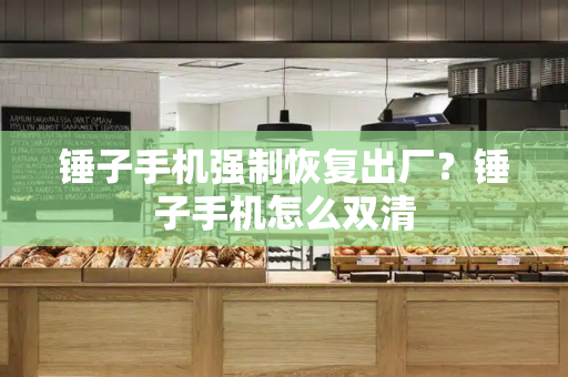 锤子手机强制恢复出厂？锤子手机怎么双清-第1张图片-星选测评