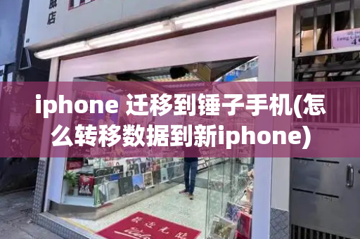 iphone 迁移到锤子手机(怎么转移数据到新iphone)-第1张图片-星选测评