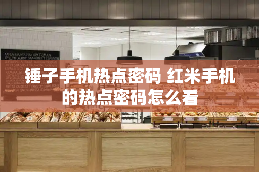 锤子手机热点密码 红米手机的热点密码怎么看