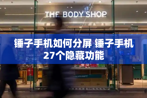 锤子手机如何分屏 锤子手机27个隐藏功能-第1张图片-星选测评