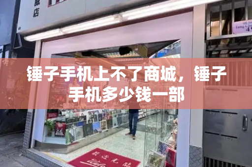 锤子手机上不了商城，锤子手机多少钱一部
