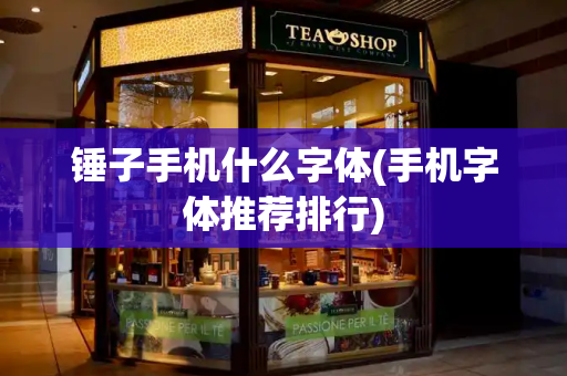 锤子手机什么字体(手机字体推荐排行)-第1张图片-星选测评
