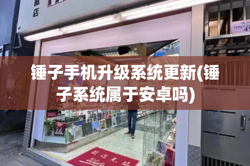 锤子手机升级系统更新(锤子系统属于安卓吗)-第1张图片-星选测评