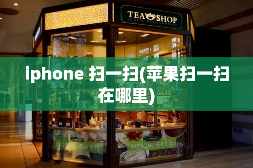 iphone 扫一扫(苹果扫一扫在哪里)