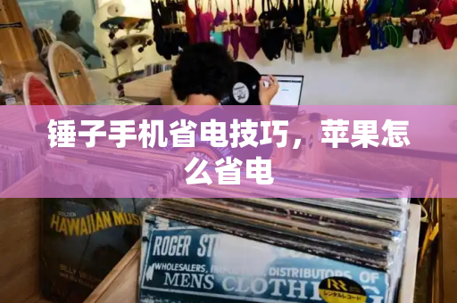 锤子手机省电技巧，苹果怎么省电