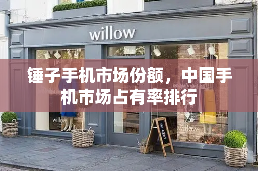 锤子手机市场份额，中国手机市场占有率排行