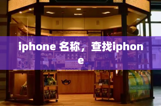 iphone 名称，查找iphone-第1张图片-星选测评