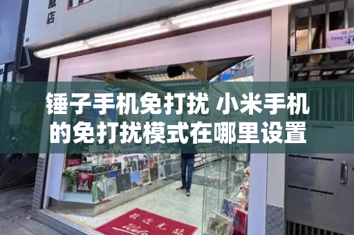 锤子手机免打扰 小米手机的免打扰模式在哪里设置-第1张图片-星选测评