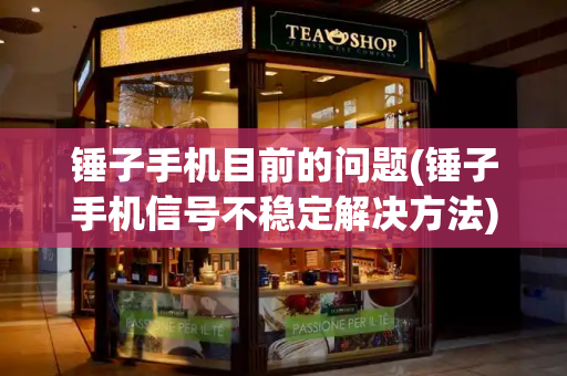 锤子手机目前的问题(锤子手机信号不稳定解决方法)-第1张图片-星选测评