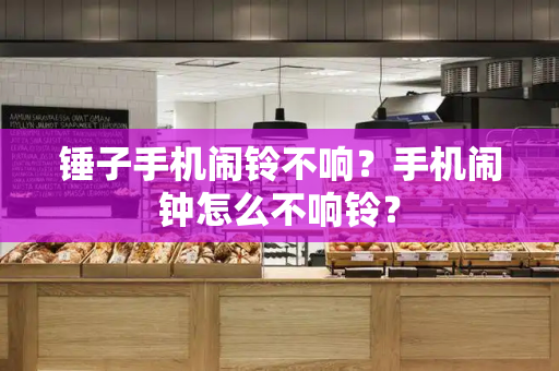 锤子手机闹铃不响？手机闹钟怎么不响铃？-第1张图片-星选测评