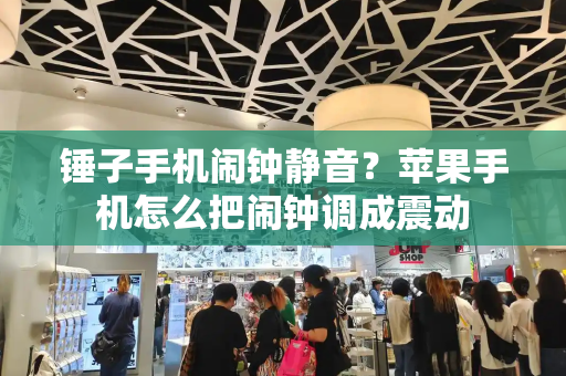 锤子手机闹钟静音？苹果手机怎么把闹钟调成震动-第1张图片-星选测评