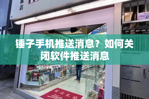 锤子手机推送消息？如何关闭软件推送消息