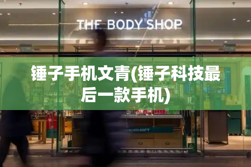 锤子手机文青(锤子科技最后一款手机)