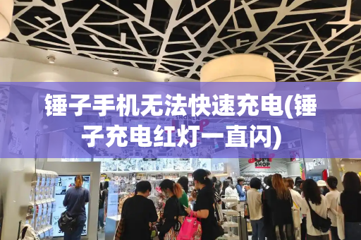 锤子手机无法快速充电(锤子充电红灯一直闪)