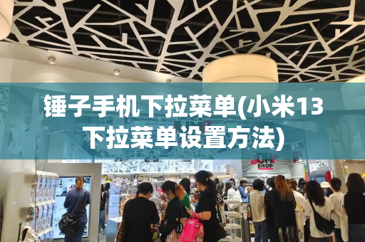 锤子手机下拉菜单(小米13下拉菜单设置方法)