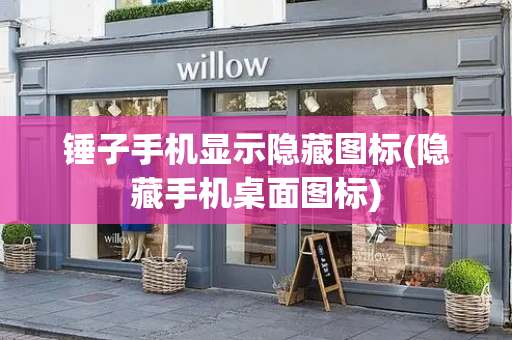 锤子手机显示隐藏图标(隐藏手机桌面图标)