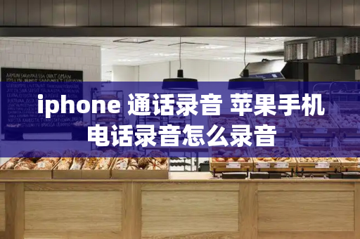 iphone 通话录音 苹果手机电话录音怎么录音-第1张图片-星选测评