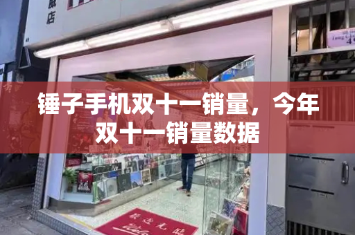 锤子手机双十一销量，今年双十一销量数据