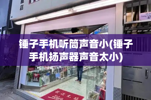锤子手机听筒声音小(锤子手机扬声器声音太小)-第1张图片-星选测评