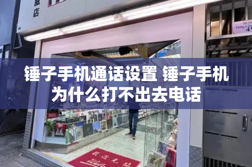 锤子手机通话设置 锤子手机为什么打不出去电话-第1张图片-星选测评