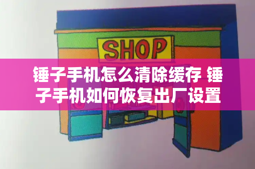 锤子手机怎么清除缓存 锤子手机如何恢复出厂设置-第1张图片-星选测评