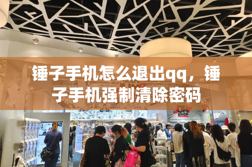 锤子手机怎么退出qq，锤子手机强制清除密码-第1张图片-星选测评