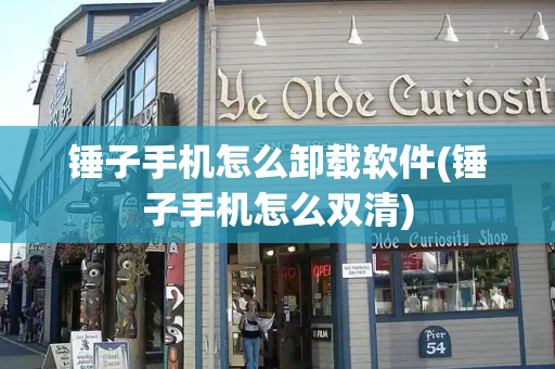 锤子手机怎么卸载软件(锤子手机怎么双清)-第1张图片-星选测评