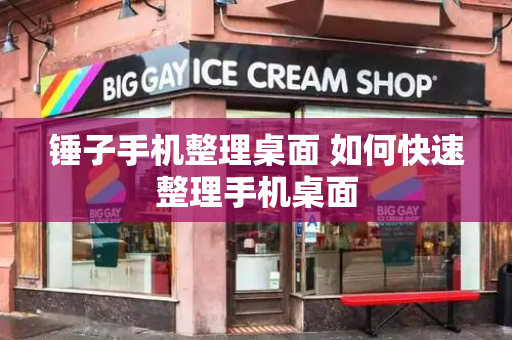 锤子手机整理桌面 如何快速整理手机桌面