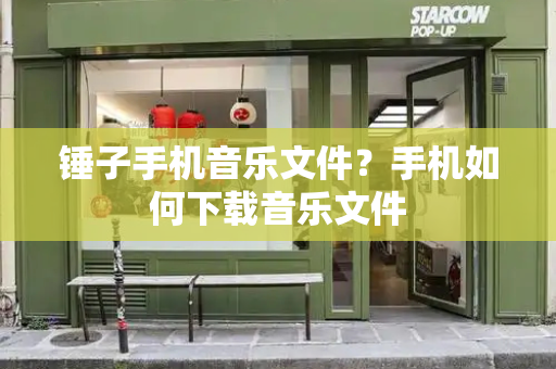 锤子手机音乐文件？手机如何下载音乐文件