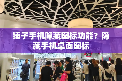 锤子手机隐藏图标功能？隐藏手机桌面图标