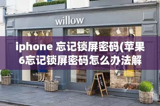 iphone 忘记锁屏密码(苹果6忘记锁屏密码怎么办法解开)