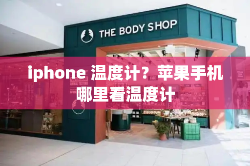 iphone 温度计？苹果手机哪里看温度计-第1张图片-星选测评