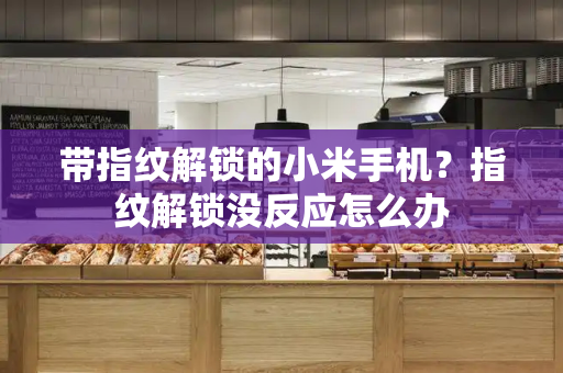 带指纹解锁的小米手机？指纹解锁没反应怎么办
