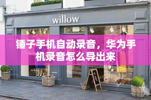 锤子手机自动录音，华为手机录音怎么导出来