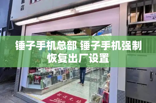 锤子手机总部 锤子手机强制恢复出厂设置-第1张图片-星选测评
