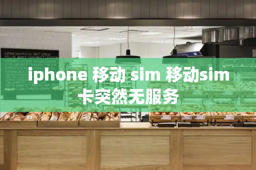 iphone 移动 sim 移动sim卡突然无服务